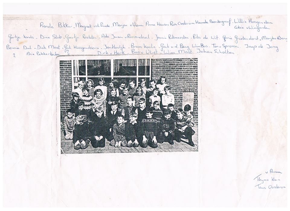 Rehobothschool Groep 8 1965